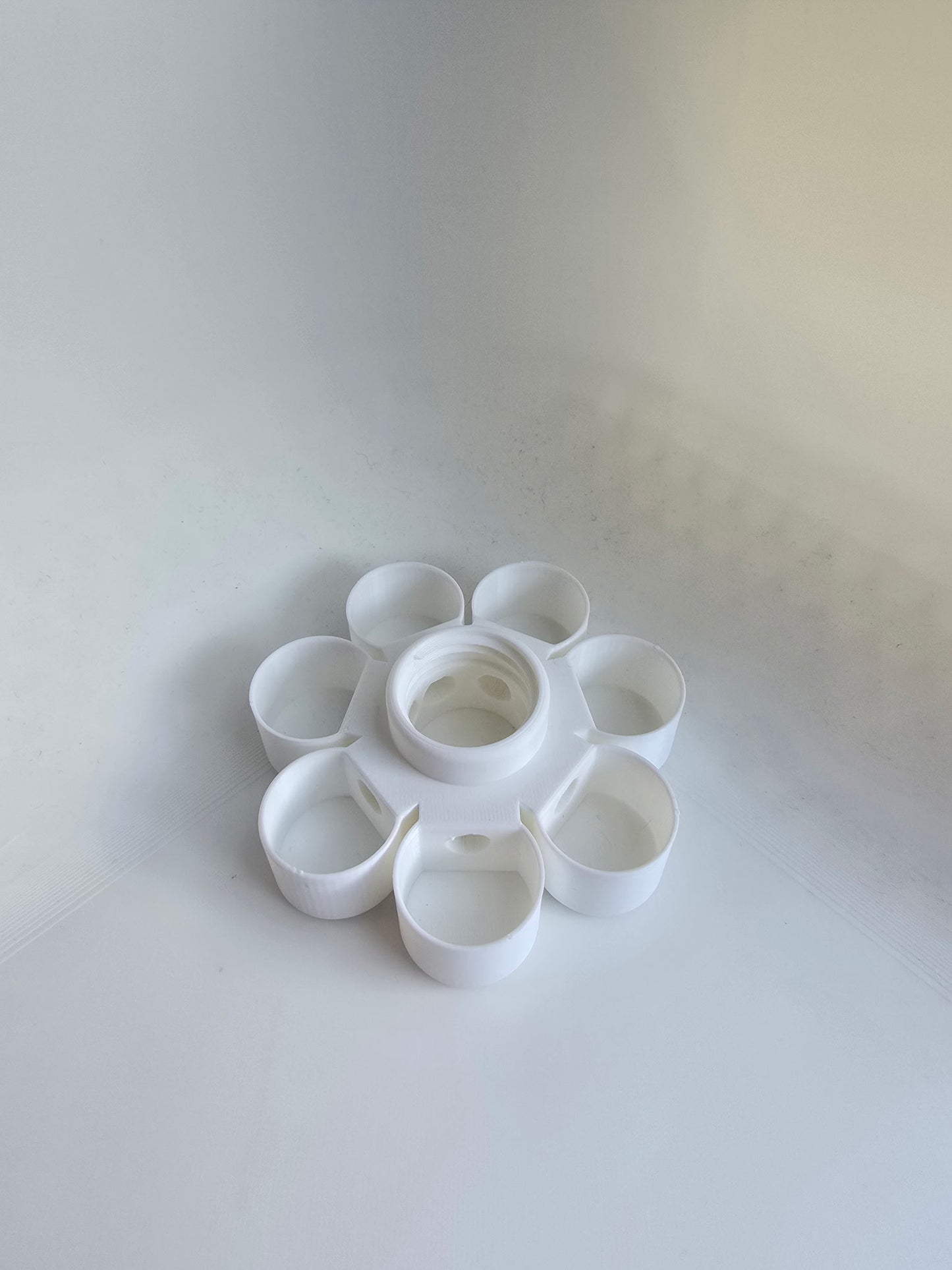 HoneyBunny3D Drinker Base for chicks and quail, plastic poultry watering system with base and nozzle, in natural color.