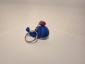 Blue Whale with Red Heart Charm - Keychain - Keys/Backpacks/Bags