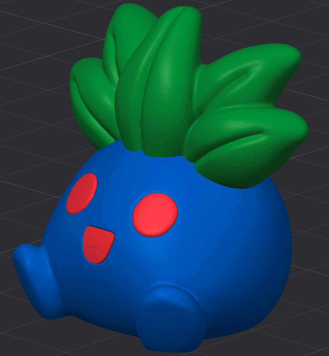 Screenshot of MiniMon digital pet by HoneyBunny3D, showing a colorful animated character on a screen.