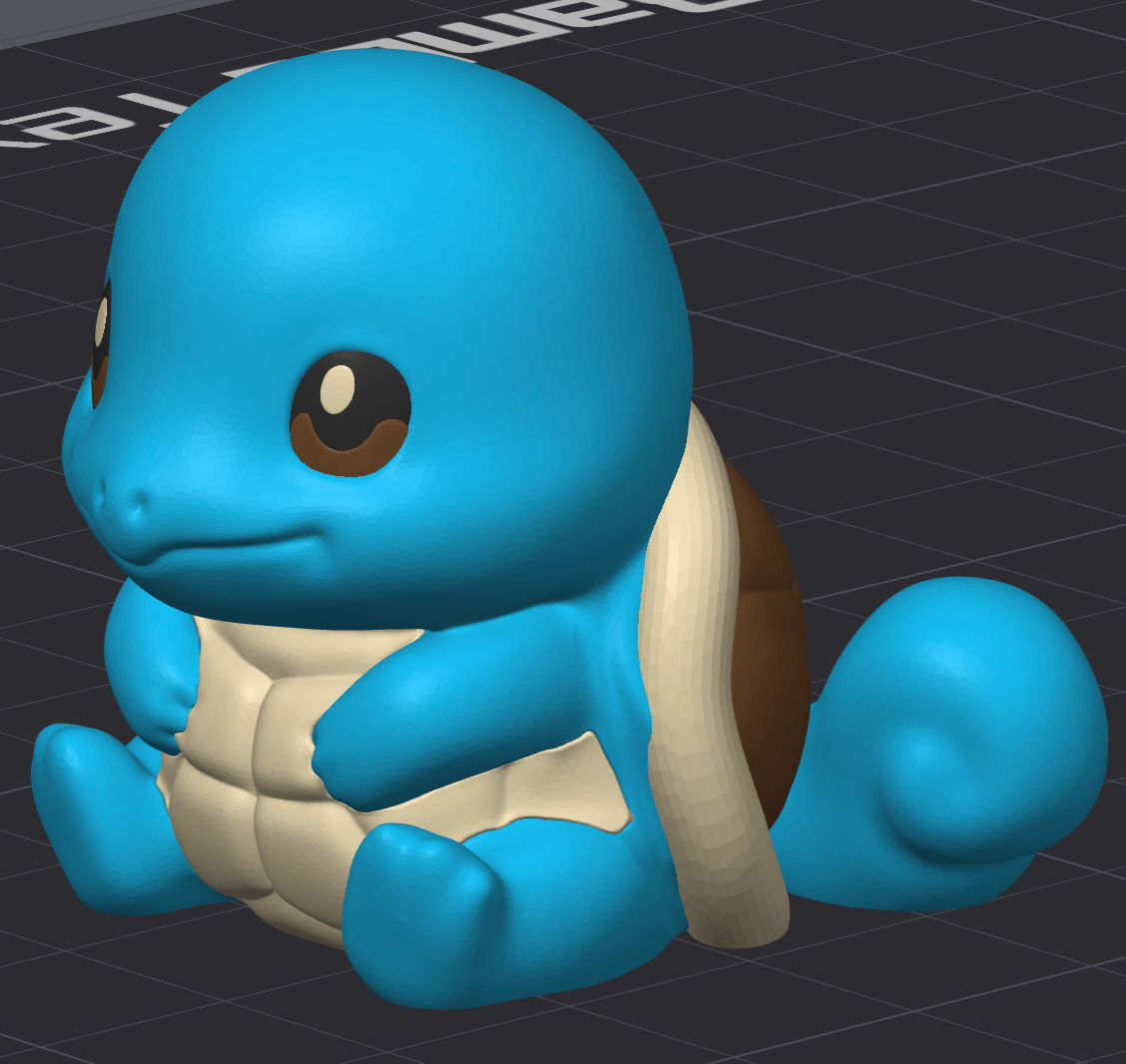 Screenshot of a MiniMon toy from HoneyBunny3D, showing its colorful, detailed miniature design on a digital screen.