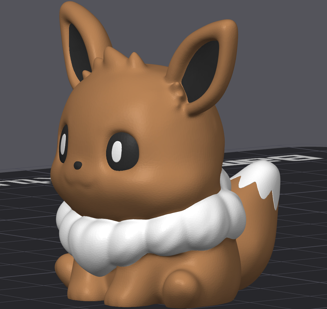 Screenshot of MiniMon by HoneyBunny3D, a digital 3D model displayed on a computer screen with detailed textures and design features.