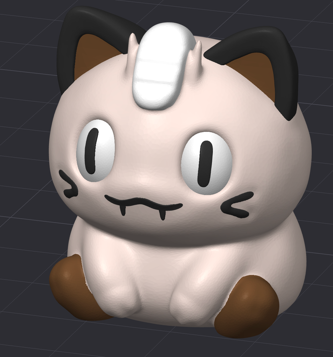 Screenshot of MiniMon by HoneyBunny3D, showing a detailed 3D mini-monster character on a digital screen.