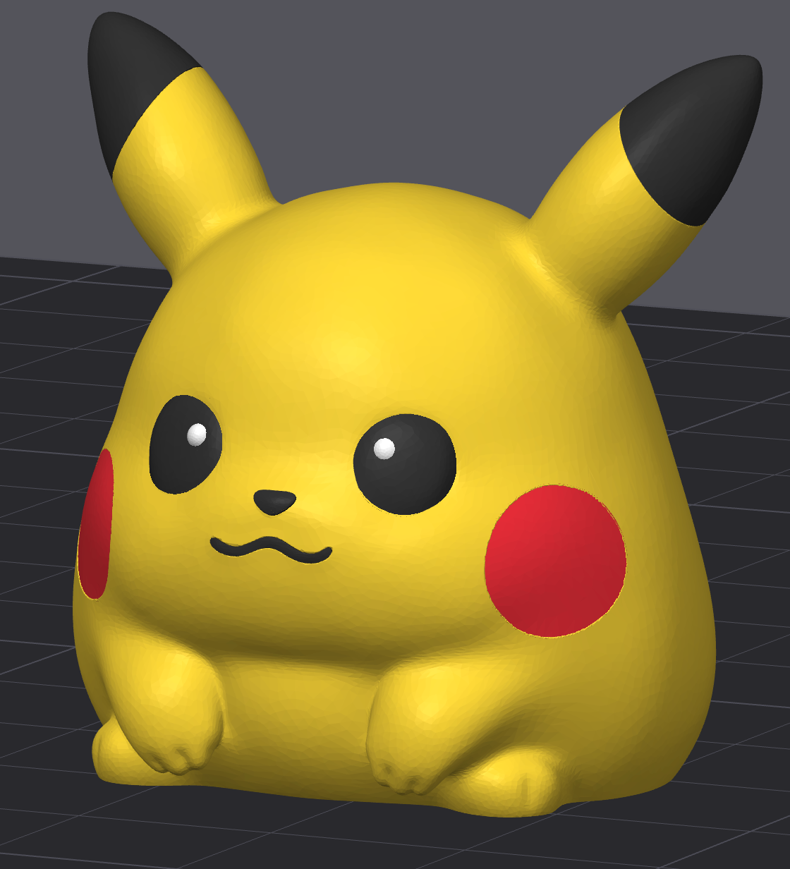 Screenshot of MiniMon from HoneyBunny3D showing detailed 3D character model with vibrant colors and intricate design features.