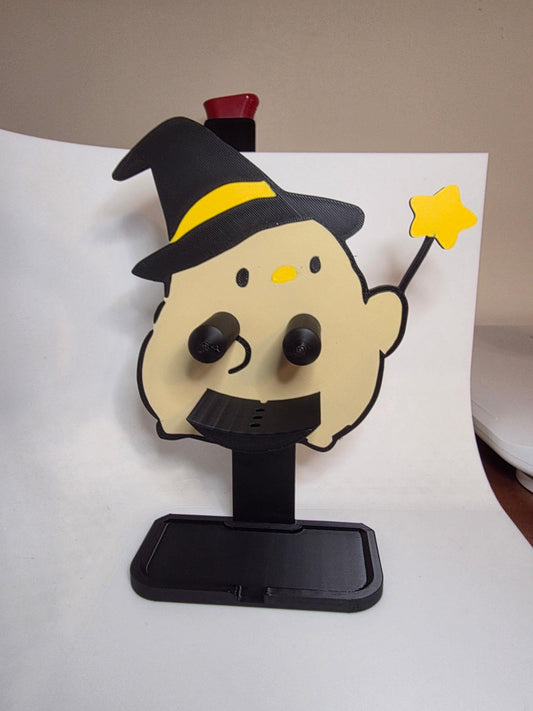 HoneyBunny3D Chick Witch Scrub Daddy holder featuring a cute chick witch design for kitchen organization and cleaning tools.