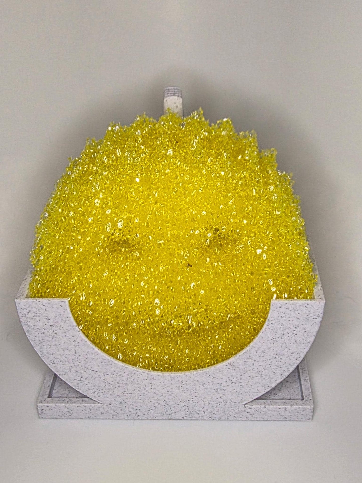 HoneyBunny3D Chicken Scrub Daddy holder with drain for kitchen scrubbers, featuring a cute chicken design and drainage feature.