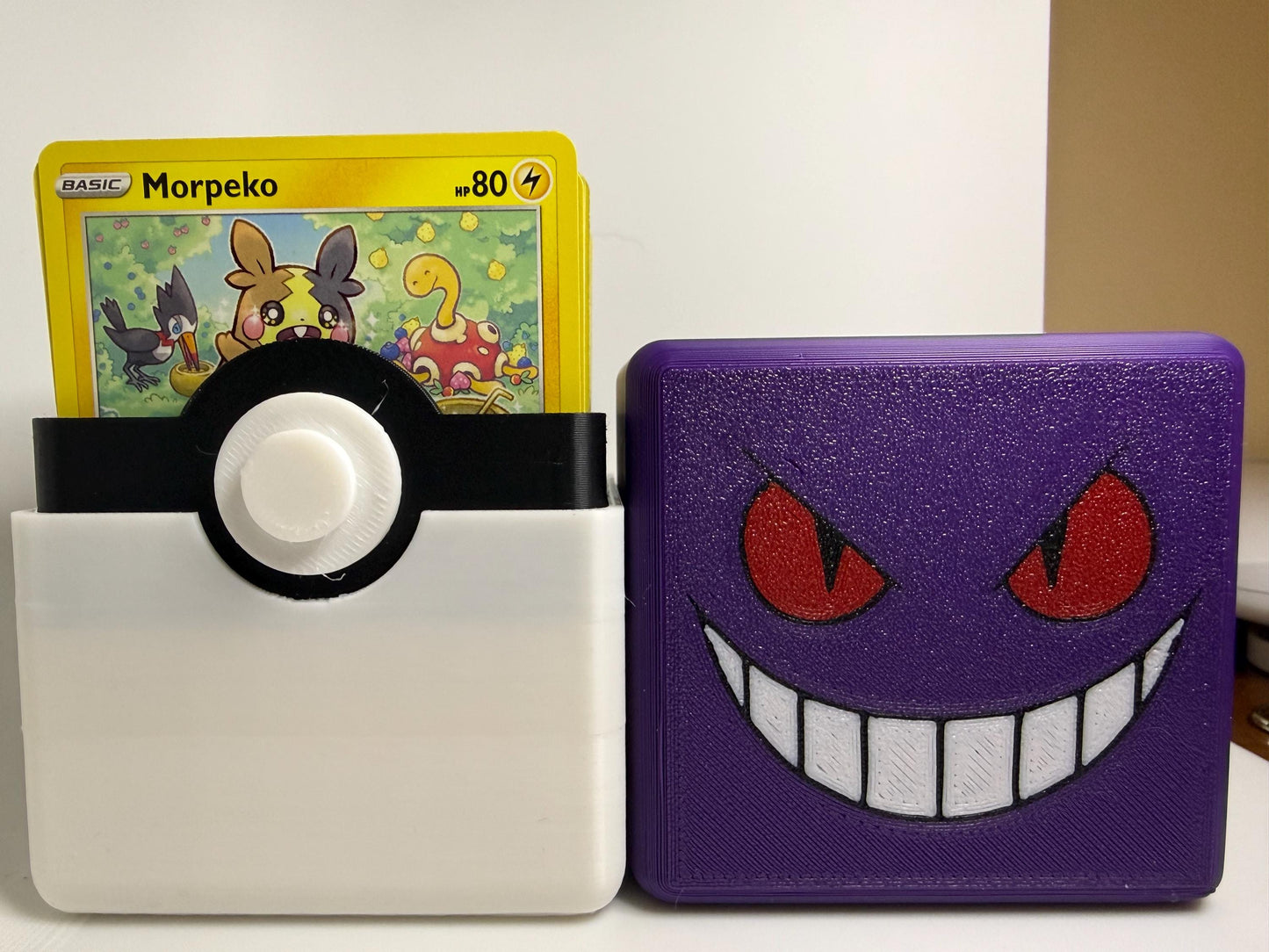 HoneyBunny3D Pokedeck Boxes collection with colorful, themed card storage boxes featuring Pokémon designs.