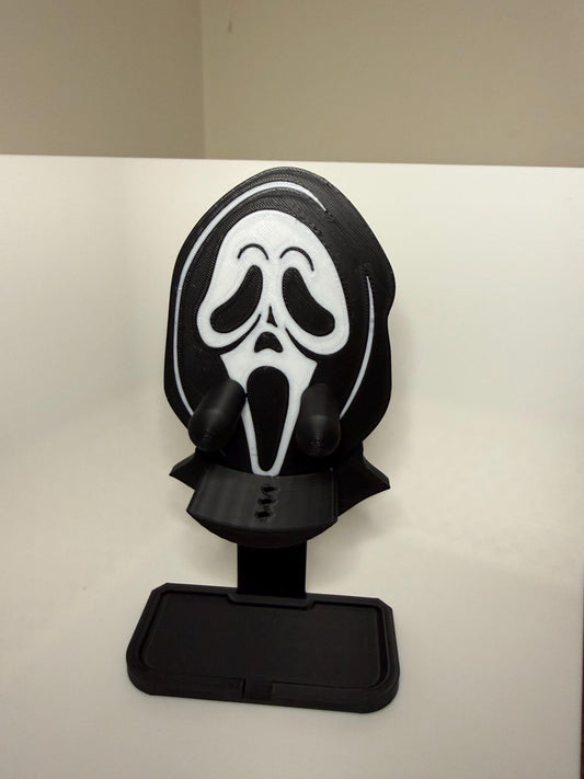 HoneyBunny3D Ghost Face Scrub Daddy holder displaying a spooky ghost face design for kitchen or bathroom organization.