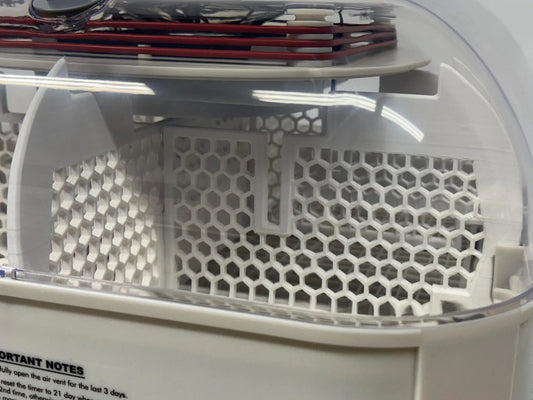 HoneyBunny3D egg divider for Maticoopx 30 incubator, 3D printed chick hatching separator attachment made in USA